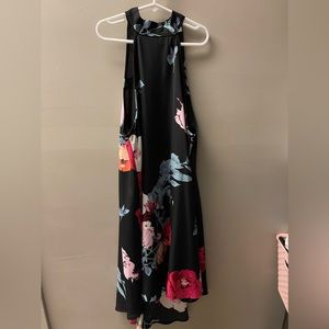 Floral black dress